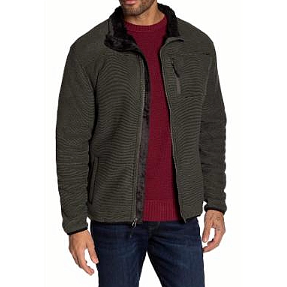 Weatherproof Faux Shearling Lined‎ Funnel Neck Jacket Dusty Olive Size Medium